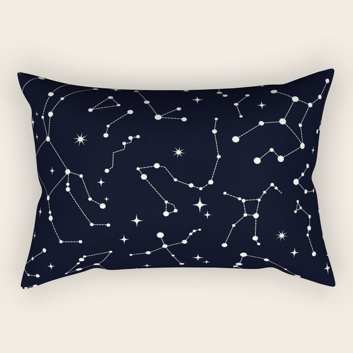 Night Sky, Constellation & Stars Rectangular Pillow Gallery Image 2