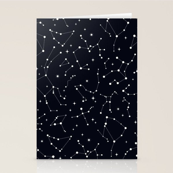Night Sky, Constellation & Stars Stationery Card Gallery Image 2