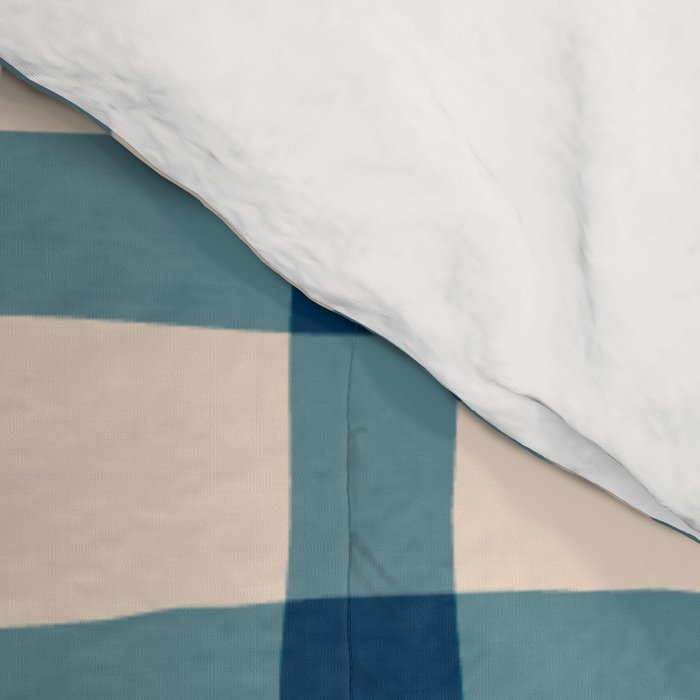 Organic Gingham Blue Comforter Gallery Image 4