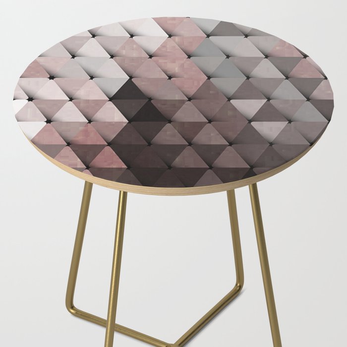 Triangles Putty Mauve Side Table Gallery Image 2