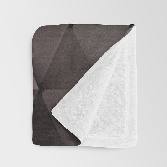 Triangles Putty Mauve Throw Blanket Gallery Image 3