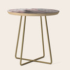 Triangles Putty Mauve Side Table Gallery Image 1