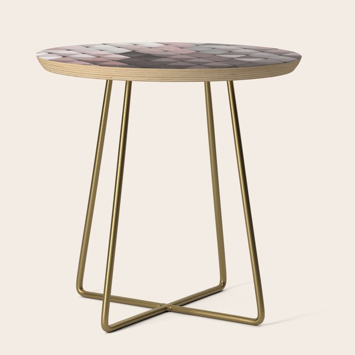 Triangles Putty Mauve Side Table Gallery Image 1