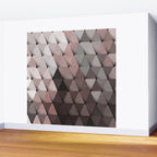 Triangles Putty Mauve Wall Mural Gallery Image 2