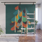 Cabin in the woods Wall Mural Gallery Image 1