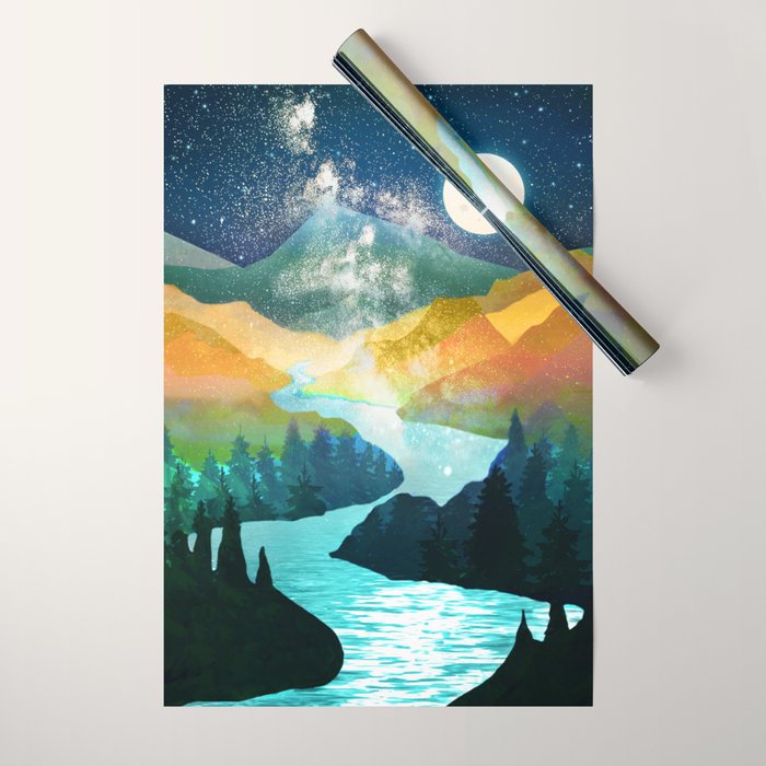 Under the Starlight Wrapping Paper Gallery Image 1