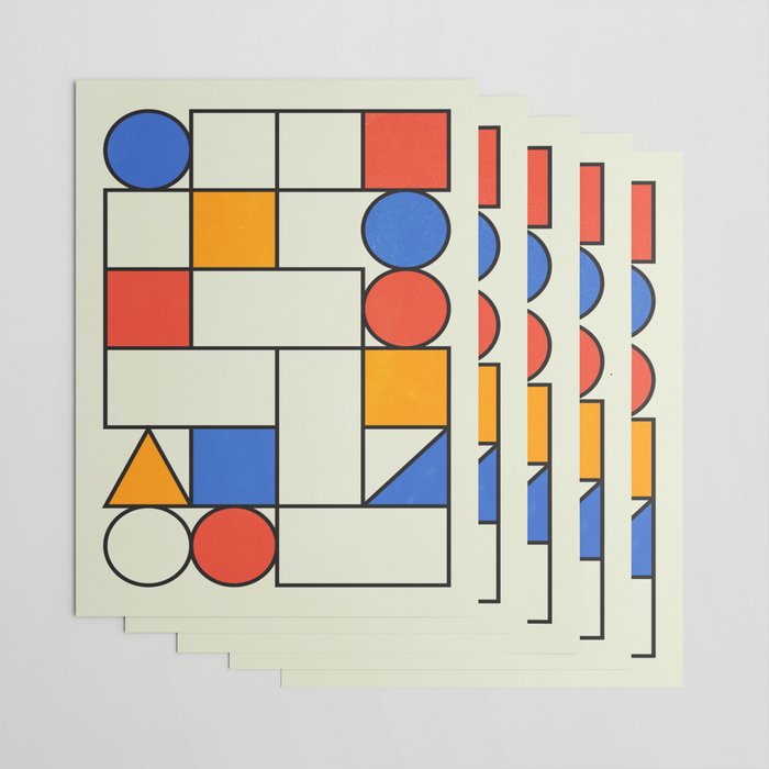 Bauhaus Blocks 02 Wrapping Paper Gallery Image 3