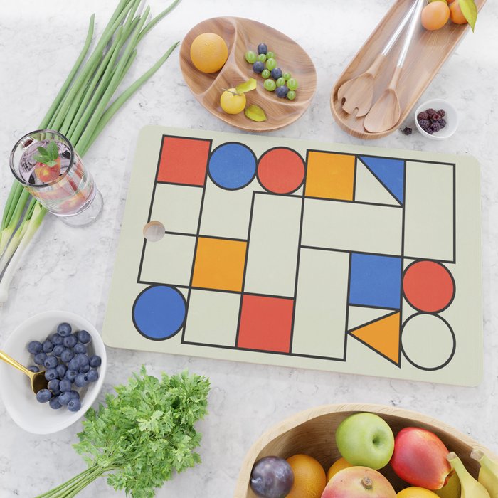 Bauhaus Blocks 02 Cutting Board Gallery Image 2