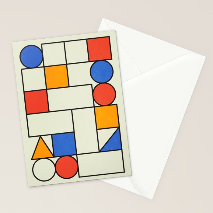 Bauhaus Blocks 02 Stationery Card Gallery Image 2