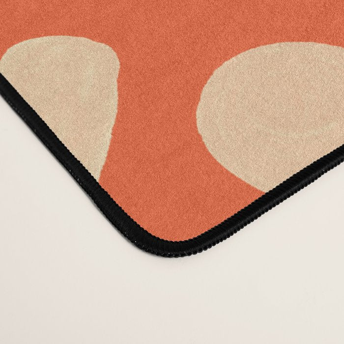 Snowflake Collection - Coral & Cream Desk Mat Gallery Image 4