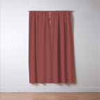 Marsala Wine Solid Color Window Curtain Gallery Image 3
