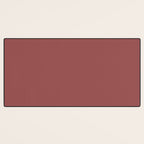 Marsala Wine Solid Color Desk Mat Gallery Image 3