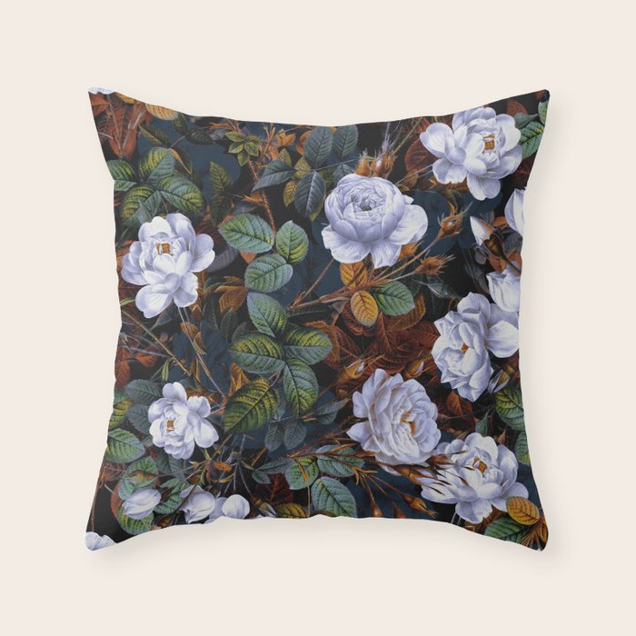 Rose Garden VIII Throw Pillow Gallery Image 1