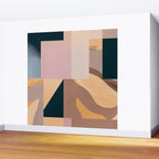 Modern Abstraction Mocha Mousse 2 Wall Mural Gallery Image 2