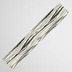 Wildlife Safari animal print black and white Table Runner Gallery Image 3