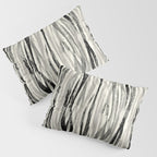 Wildlife Safari animal print black and white Pillow Sham Gallery Image 3