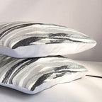 Wildlife Safari animal print black and white Pillow Sham Gallery Image 3