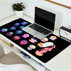 Jellyfish Day - dark Desk Mat Gallery Image 2