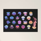 Jellyfish Day - dark Welcome Mat Gallery Image 1