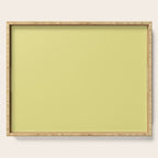 Linden Lemongrass Yellow-Green Solid Color Serving Tray Gallery Image 1