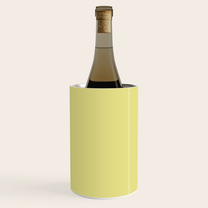 Linden Lemongrass Yellow-Green Solid Color Wine Chiller Gallery Image 2