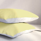 Linden Lemongrass Yellow-Green Solid Color Pillow Sham Gallery Image 3