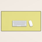 Linden Lemongrass Yellow-Green Solid Color Desk Mat Gallery Image 1