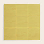 Linden Lemongrass Yellow-Green Solid Color Wood Wall Art Gallery Image 1