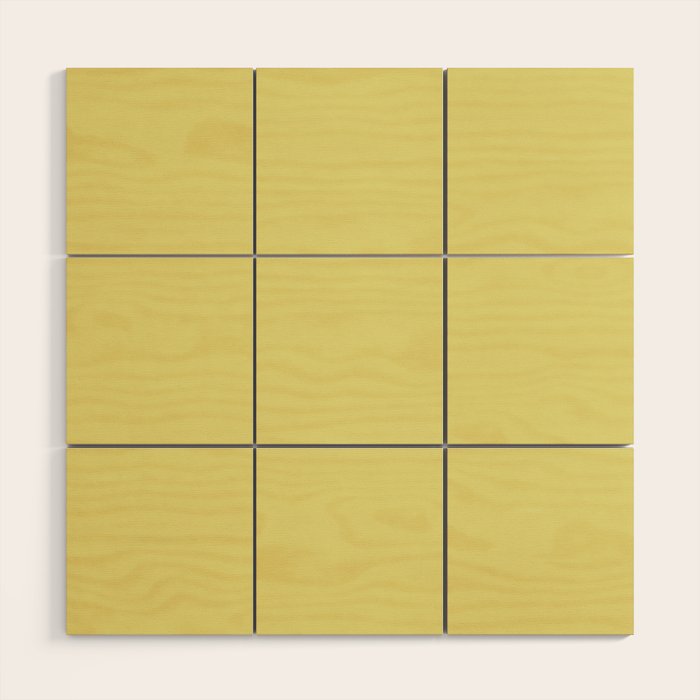Linden Lemongrass Yellow-Green Solid Color Wood Wall Art Gallery Image 1