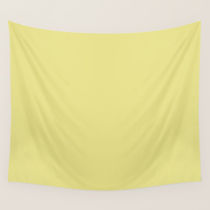 Linden Lemongrass Yellow-Green Solid Color Wall Tapestry Gallery Image 4