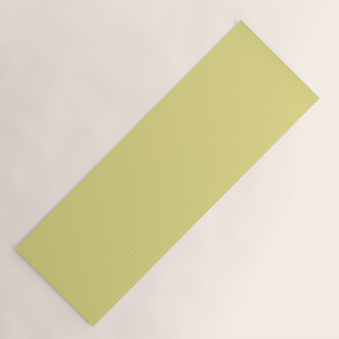 Linden Lemongrass Yellow-Green Solid Color Yoga Mat Gallery Image 1