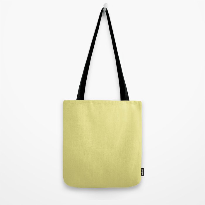 Linden Lemongrass Yellow-Green Solid Color Tote Bag Gallery Image 2