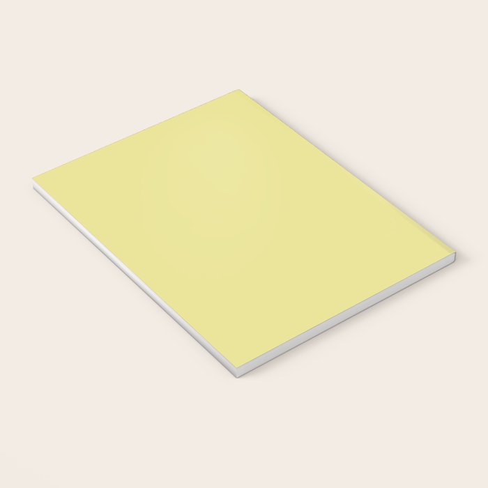Linden Lemongrass Yellow-Green Solid Color Notebook Gallery Image 3