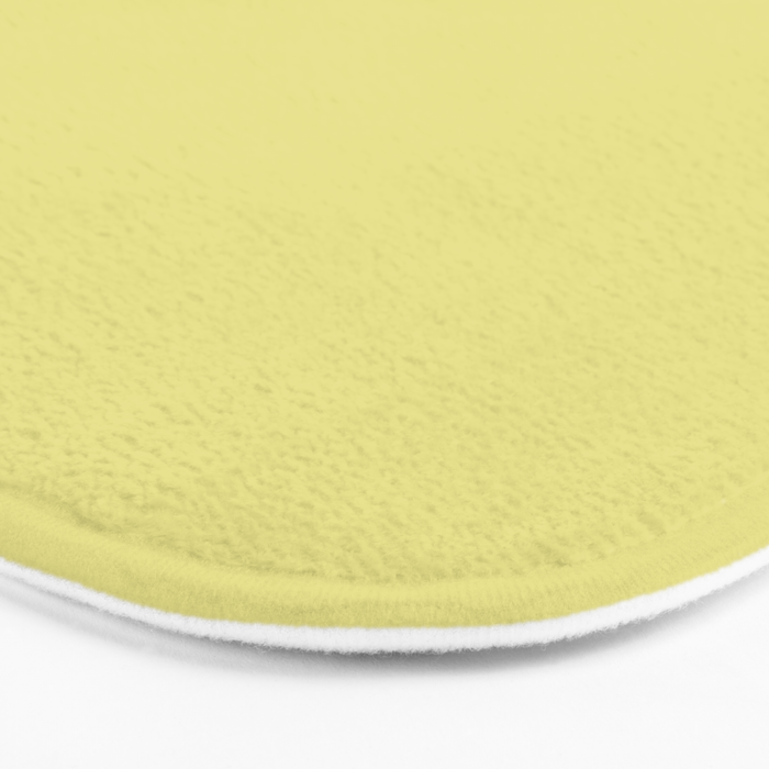 Linden Lemongrass Yellow-Green Solid Color Bath Mat Gallery Image 3