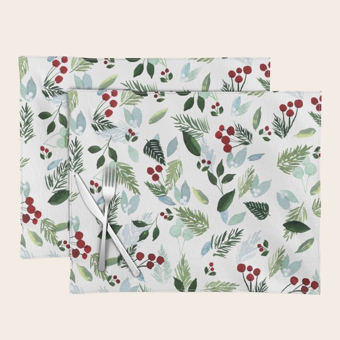 Blue Christmas Placemat Gallery Image 1