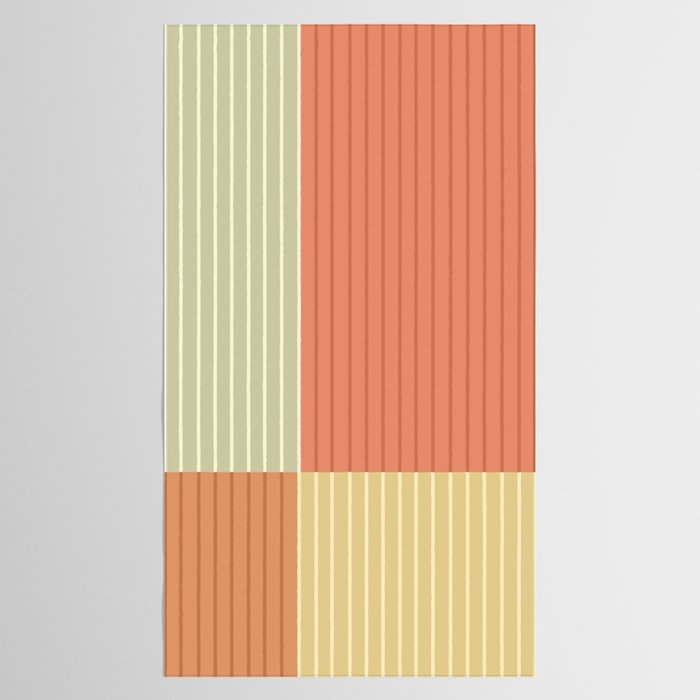 Color Block Line Abstract XLVII Tablecloth Gallery Image 2