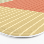 Color Block Line Abstract XLVII Bath Mat Gallery Image 3