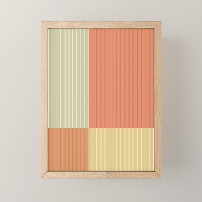 Color Block Line Abstract XLVII Mini Art Print Gallery Image 1