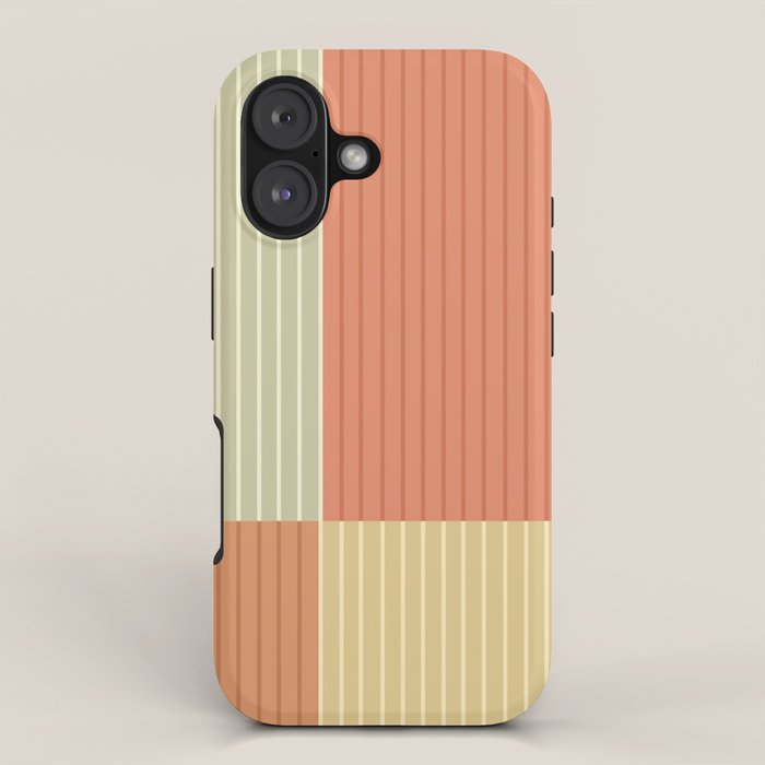 Color Block Line Abstract XLVII iPhone Case Gallery Image 1