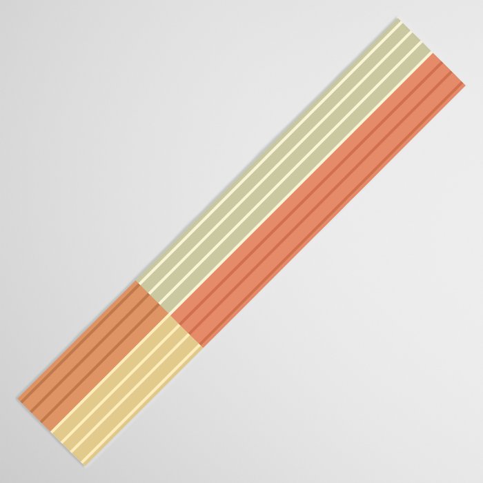 Color Block Line Abstract XLVII Table Runner Gallery Image 3