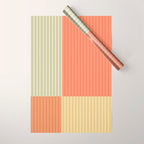 Color Block Line Abstract XLVII Wrapping Paper Gallery Image 1