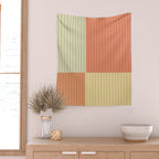 Color Block Line Abstract XLVII Wall Tapestry Gallery Image 2