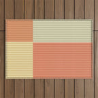 Color Block Line Abstract XLVII Outdoor Rug Gallery Image 1