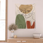 Abstract Faces 3  Wall Tapestry Gallery Image 2