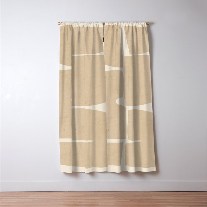 Modern Abstract Minimal Shapes 215 Window Curtain Gallery Image 3