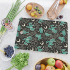 Cowboys and Cacti - black and dark turquoise  Cutting Board Gallery Image 2