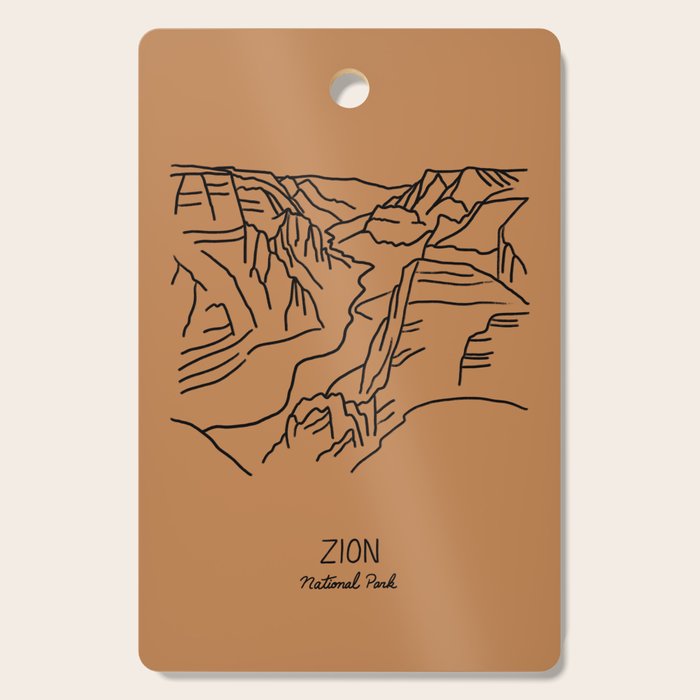 Zion National Park Cutting Board Gallery Image 1