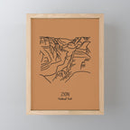 Zion National Park Mini Art Print Gallery Image 1
