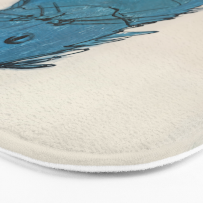 Feline Blue Bath Mat Gallery Image 3