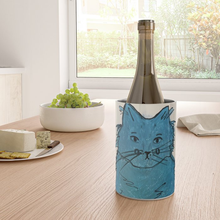 Feline Blue Wine Chiller Gallery Image 4